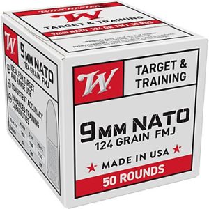 Winchester 9mm NATO 124-Grain Ammunition - 50 Rounds