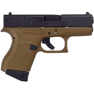 GLOCK G43 FDE/BLK 9mm Sub-Compact 6-Round Pistol