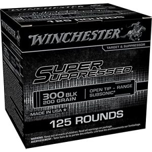 Winchester Suppressor .300 Blackout 200-Grain Centerfire Ammunition - 125 Rounds